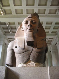 Colossal bust of Ramesses II, the 'Younger Memnon' (1250 BC), British Museum. Author: Mujtaba Chohan.